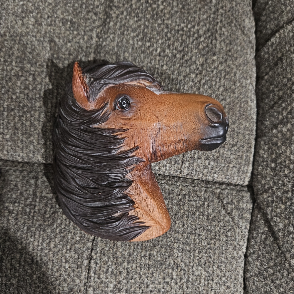 Bossons Brown and Black Horse Figurine